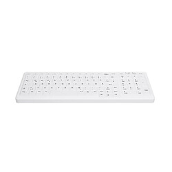 Cherry AK-C7000F-U1-W/FR Clavier filaire compact avec pavé numérique lavable USB blanc