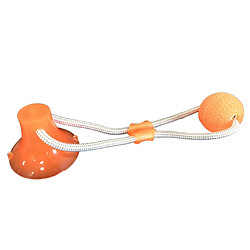 Acheter 2pieces Chien Interactif Jouet Jouet En Caoutchouc Chewing-Bite Aspiration Coupe Jouet W / Ball