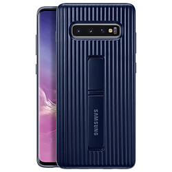 Coque Galaxy S10 Plus Protection rigide Support Béquille Original Samsung - Bleu