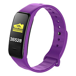 Wewoo Bracelet connecté Smartwatch Fitness Tracker Smartband écran IPS 0,96 pouce, IP67 étanche, mode Sports de soutien / pression artérielle / moniteur de sommeil / de fréquence cardiaque / de fatigue / rappel sédentaire Violet