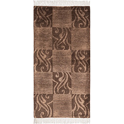 Vidal Tapis de laine 160x79 brun Darya