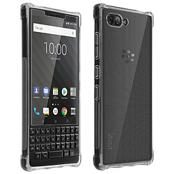 Imak Coque BlackBerry KEY2 Coque Silicone Souple + Film Flexible Transparent