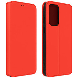 Avizar Housse Samsung Galaxy A33 5G Clapet Portefeuille Support Vidéo rouge