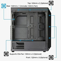 Avis Aerocool Shard Midi Tower Noir