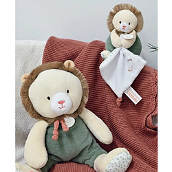 Avis Doudou et Compagnie Peluche lion beige avec doudou mouchoir