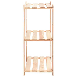 Acheter vidaXL Étagères de rangement à 3 niveaux 3 pcs 60x38x90 cm Pin 150 kg