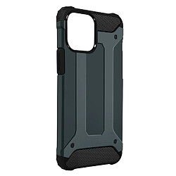 Avizar Coque iPhone 13 Pro Max Design Relief Hybride Antichute Defender II bleu