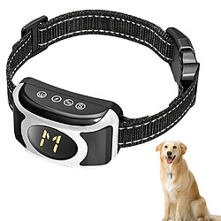 Avis Collier De Dressage De Choc Pour Chien Dispositif Anti-aboiements Rechargeable étanche Argent