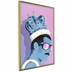 Paris Prix Affiche Murale Encadrée King of Music 20 x 30 cm Or