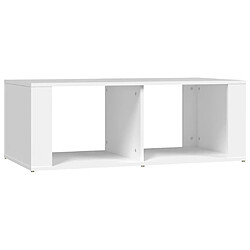 vidaXL Table basse Blanc 100x50x36 cm Bois d'ingénierie