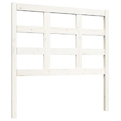 vidaXL Tête de lit Blanc 95,5x4x100 cm Bois massif de pin