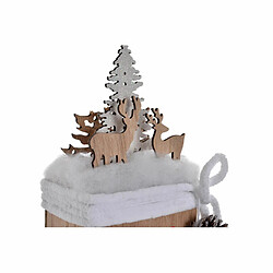 Décorations de Noël DKD Home Decor Père Noël LED Naturel Arbre (9 x 6 x 41.5 cm)