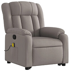 Avis Maison Chic Fauteuil Relax pour salon, Fauteuil inclinable de massage Taupe Tissu -GKD68246