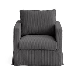 Avis Lisa Design Serena - housse en velours côtelé pour fauteuil