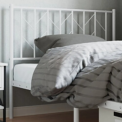 Maison Chic Tête de lit moderne pour chambre - Décoration de lit métal blanc 100 cm -MN68409