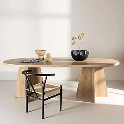 Venture Home Table de repas ovale Bootcut naturel.