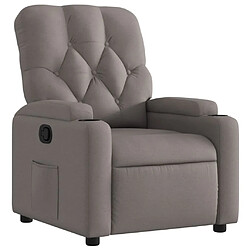 Maison Chic Fauteuil inclinable,Fauteuil luxe de relaxation Taupe Tissu -MN75153