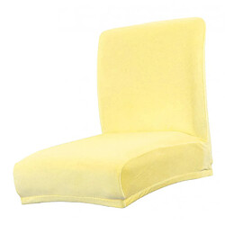 Couverture De Chaise De Comptoir De Tabouret De Bar à Dossier Bas Et Stretch, Jaune pas cher