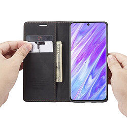 Acheter Caseme Etui en PU entreprise auto-absorbée avec support noir pour votre Samsung Galaxy S20 Plus/S11