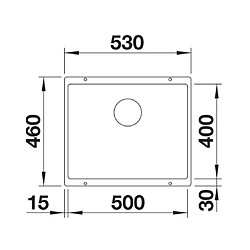 Blanco Évier sous plan Rotan 500-U Silgranit