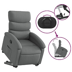 Acheter vidaXL Fauteuil inclinable Gris foncé Tissu