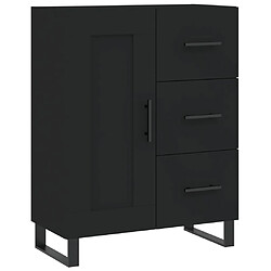 vidaXL Buffet noir 69,5x34x90 cm bois d'ingénierie