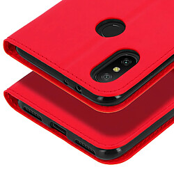 Avizar Housse Xiaomi Mi A2 Etui Folio Portefeuille Fonction Support - Rouge pas cher