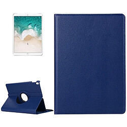 Wewoo Coque pour iPad Pro 10.5 pouces Litchi Texture 360 Degrés Spin Multi-fonction Horizontal Flip en cuir Housse de protection avec support marine