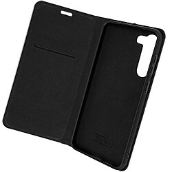 Avizar Étui pour Samsung Galaxy S23 Plus avec Porte-carte Design Carbone Noir et Argent