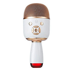 Yonis Microphone Bluetooth Sans Fil Avec Lampe