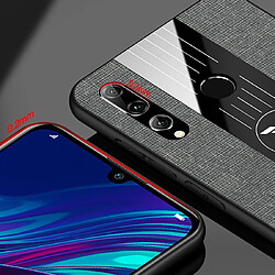 Avis Wewoo Coque Souple Pour Huawei Enjoy 9s XINLI Tissu de couture Antichoc TPU Housse de protection Noir