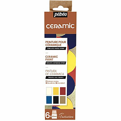 Pebeo Set de 6 peintures pour céramique - 6 x 20 ml