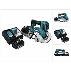 Makita DPB 183 RG1 Scie à ruban sans fil 18 V 66 mm Brushless + 1x Batterie 6,0 Ah + Chargeur