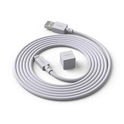 Cable 1 Avolt USB A 1,8m Gotland Gray - Gris