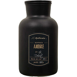 The Home Deco Factory Bougie parfumée noire mat Alchimiste 14.5 x 26 cm.