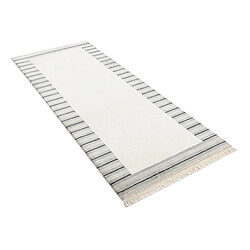 Vidal Tapis de couloir en laine 201x81 beige Darya