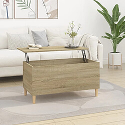 Maison Chic Tabls basse,Table Console pour salon Chêne sonoma 90x44,5x45 cm Bois d'ingénierie -MN36131