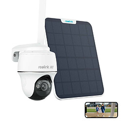 Reolink 8MP 4G LTE Caméra Surveillance sur Batterie, Vision Nocturne Couleur, 355° Pan & 140° Tilt, Détection Personne/Véhicule, Audio Bidirectionnel, Carte SD 32Go 