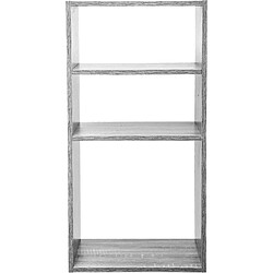 Atmosphera, Createur D'Interieur Etagère rectangulaire 2 + 1 cases Mix - H. 67,5 cm - Gris