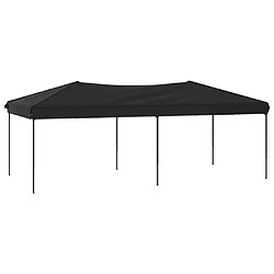 vidaXL Tente de réception pliable Noir 3x6 m