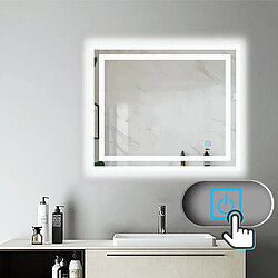 Acheter Miroir de salle de bain avec lumières Led 60x50cm (LxH)