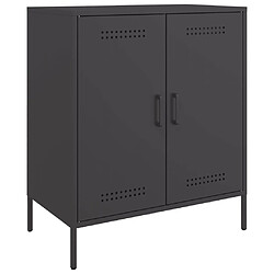 vidaXL Buffet noir 68x39x79 cm acier