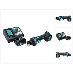 Makita DCO 181 RF1 Affleureuse plaque de plâtre sans fil 32000tr/min 18V Brushless + 1x Batterie 3,0Ah + Chargeur