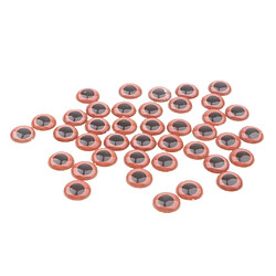 Yeux de sécurité en plastique marron pour poupée d'ours artisanat animal marionnette 18mm (40pcs)