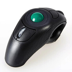 Universal 2.4g air sans fil souris trackball portable port USB contrôle du pouce souris trackball portable distance de réception 15 mètres noir