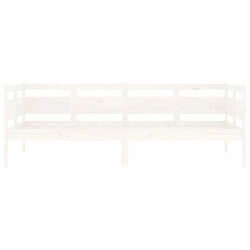 Acheter vidaXL Lit de jour sans matelas blanc bois de pin massif 90x190 cm