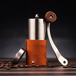 Universal Mini broyeur à café fait à la main en acier inoxydable broyeur multibase portable broyeur à grains de café réglable amovible gratuitement | broyeur à café fait à la main(Orange)