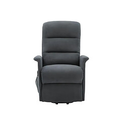 Avis Vente-Unique Fauteuil releveur électrique en tissu anthracite CAPUCINE