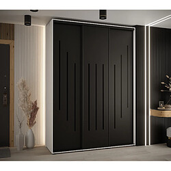 Abiks Meble Armoire DAVOS 8 À Portes Coulissantes 235,2/170/45 3 Portes