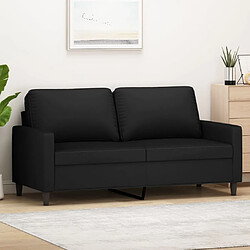 Maison Chic Canapé à 2 places,Sofa de Salon,Canapé droit Noir 140 cm Velours -GKD806792